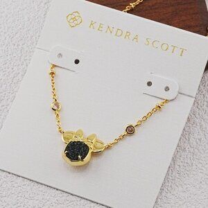 Kendra Scott Gold Minnie Mouse Short Pendant Necklace